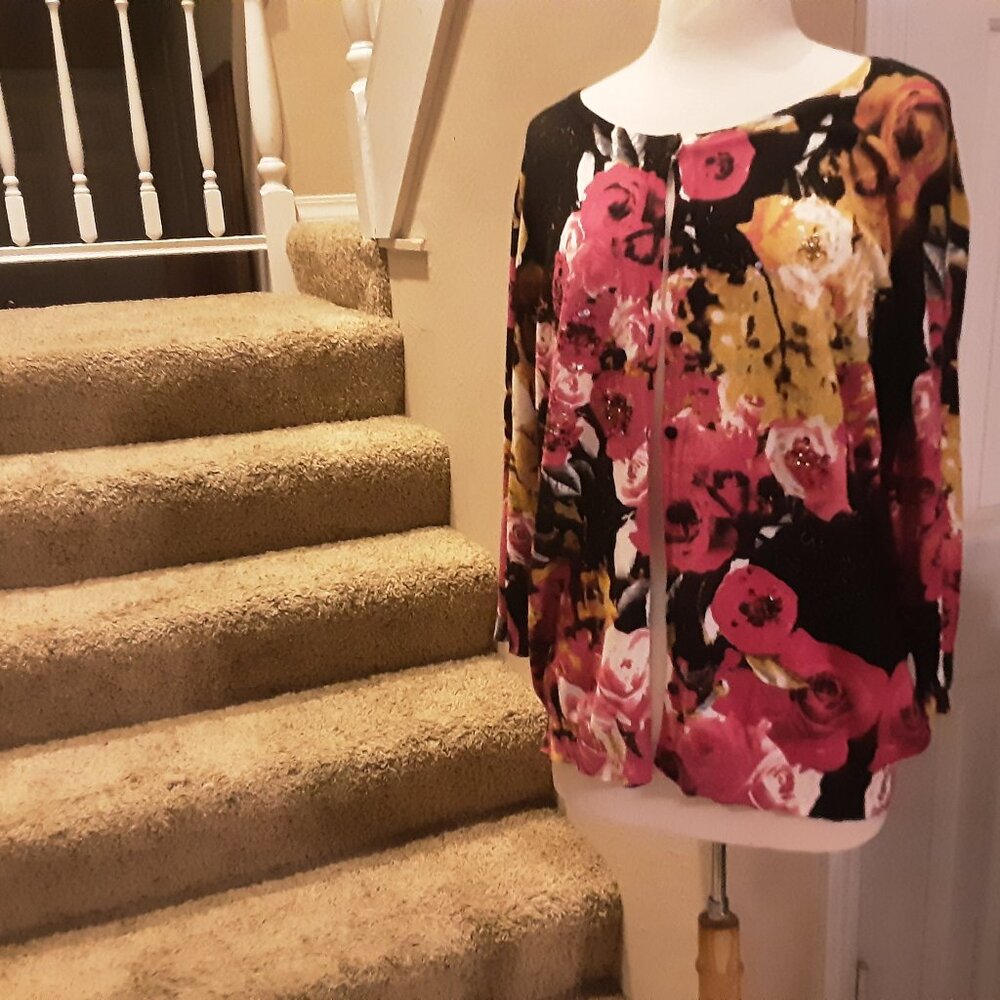 Joseph A Floral Sweater